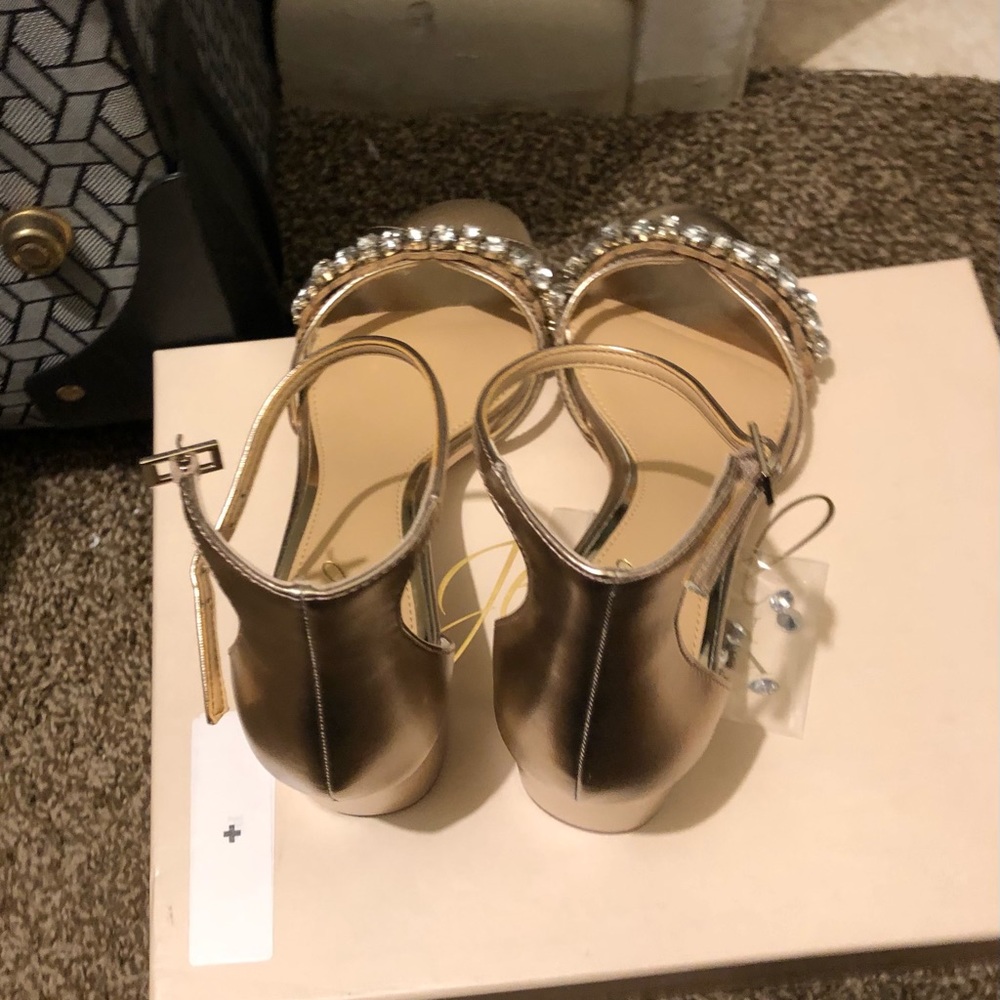 Jewel Badgley Mischka Womens Giona Tan Evening - Picture 6 of 7